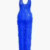 Ruffle Knot Halter Backless Jumpsuit>MICAS Clearance
