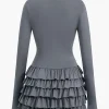 Ruffle Mini Dress>MICAS Online