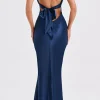 Satin Backless Sleeveless Maxi Dress>MICAS Sale
