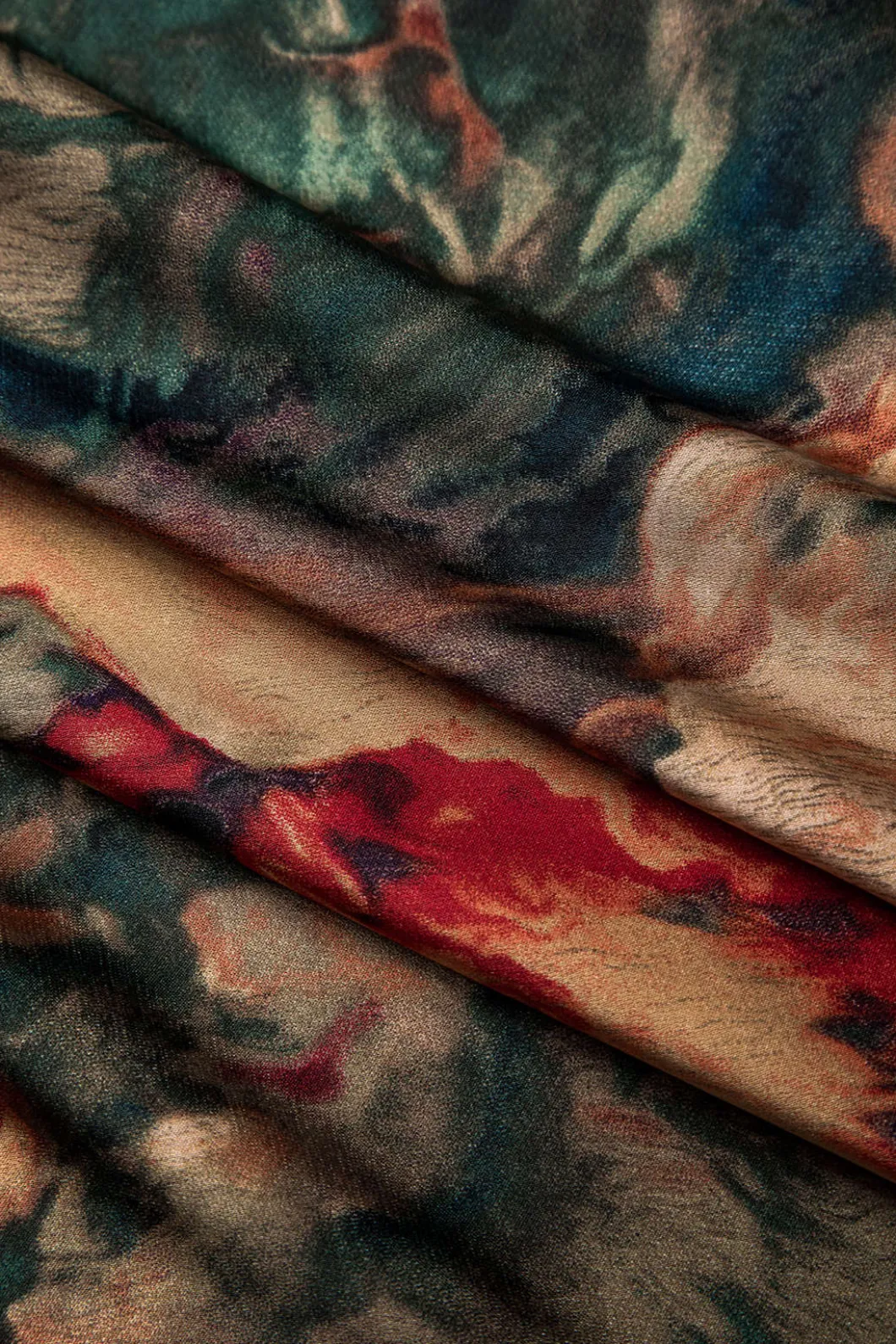 Satin Floral Print Tie Front Skirt>MICAS Outlet