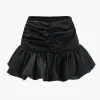 Satin Ruched Skirt>MICAS Discount
