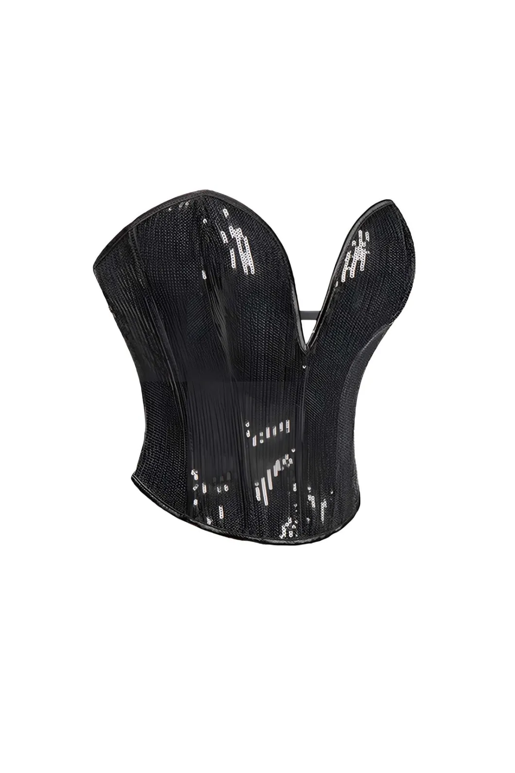 Sequin Bustier Corset Top>MICAS New
