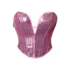 Sequin Bustier Corset Top>MICAS New