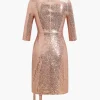 Sequin Pleated Mini Dress>MICAS Hot