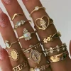 Set of 15 Pc Rhinestone Rings>MICAS Outlet