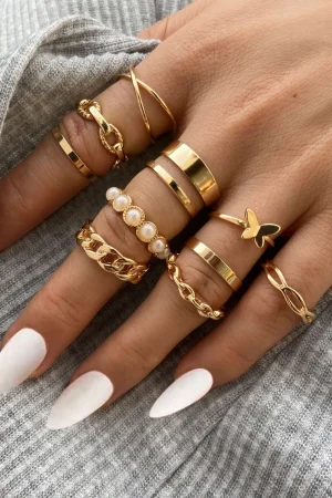 Set of 11 Pc Rings>MICAS New