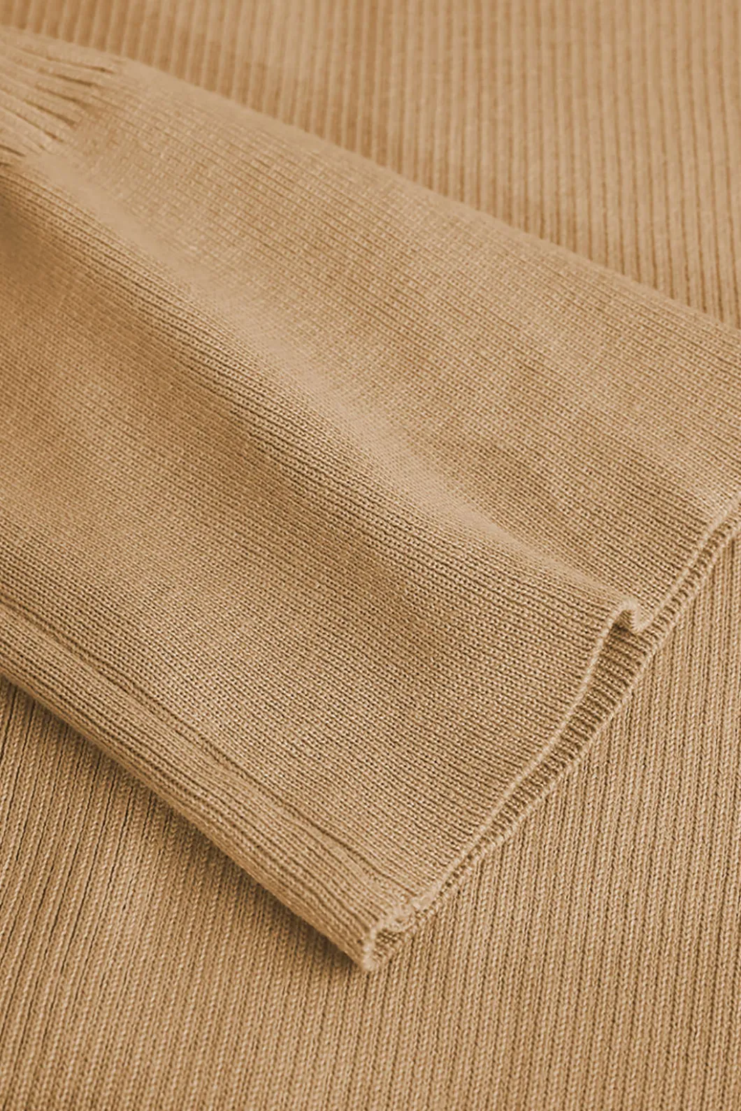 Shell Sleeve Ribbed Buttons Down Maxi Dress>MICAS Fashion