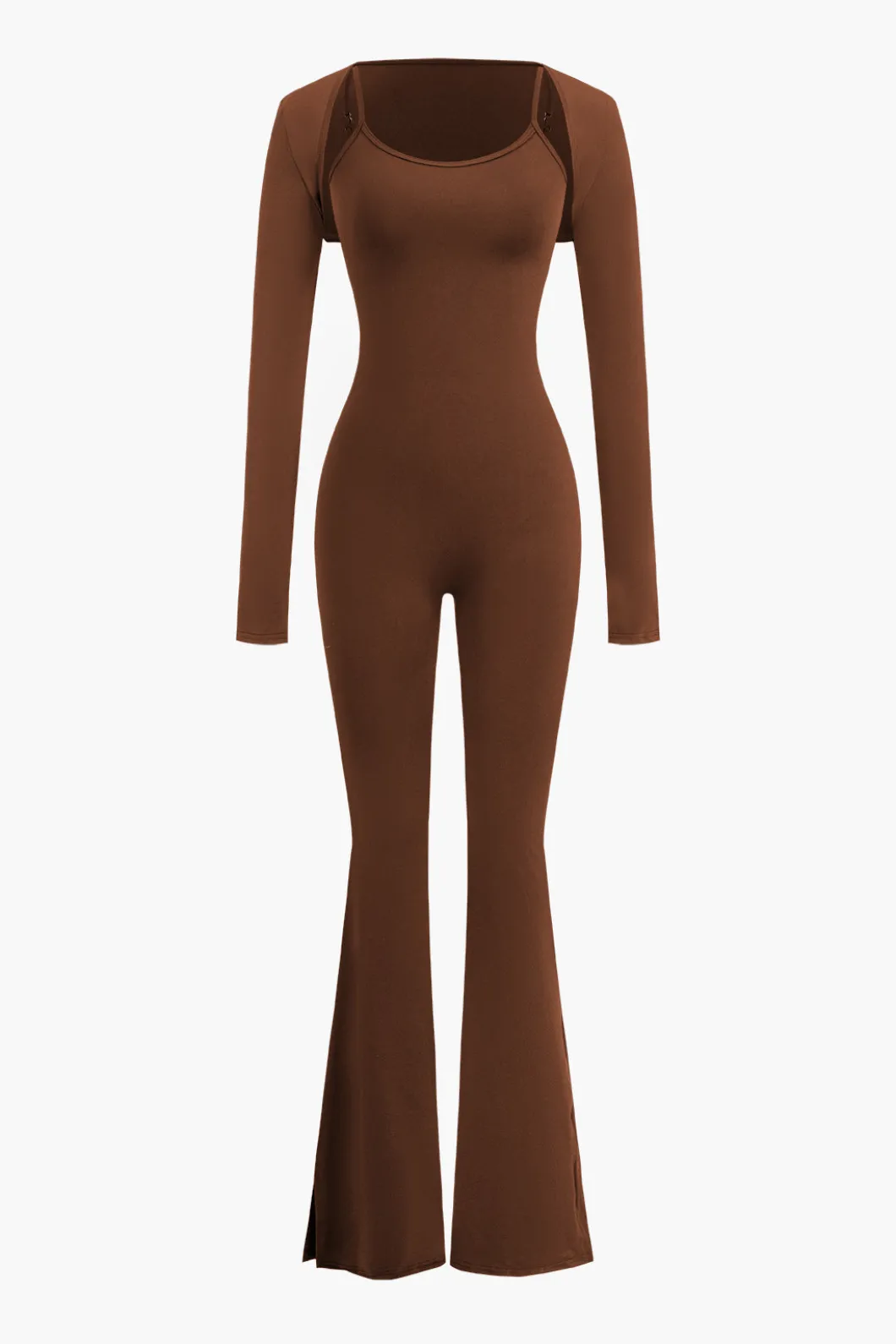 Slit Leg Cami Jumpsuit And Shrug Set>MICAS Online