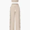 Smocked Tube Top And Side Button Pants Set>MICAS Discount