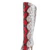 Snake Skin Faux Leather High Heel Pointed Toe Over The Knee Boots>MICAS Best