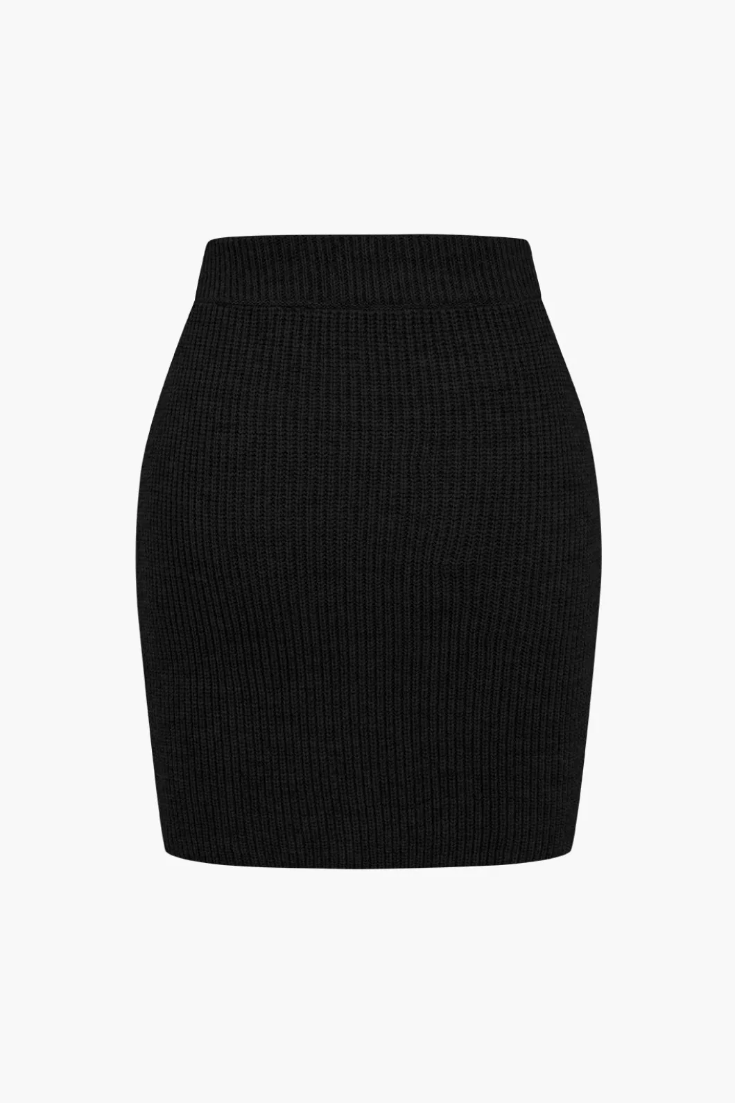 Solid Knit Button V-neck Top And Mini Skirt Set>MICAS Sale