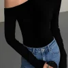 Solid Asymmetrical Long-Sleeve Top>MICAS Discount