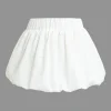 Solid Basic Puff Mini Skirt>MICAS Outlet