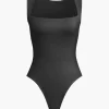 Solid Basic Square Neck Bodysuit>MICAS Best