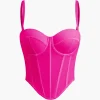 Solid Bustier Corset Top>MICAS Sale