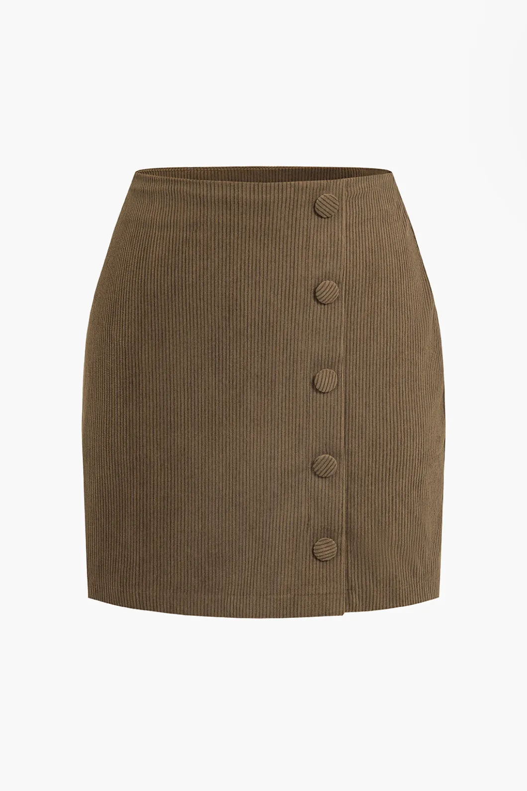 Solid Corduroy Mini Skirt>MICAS Hot