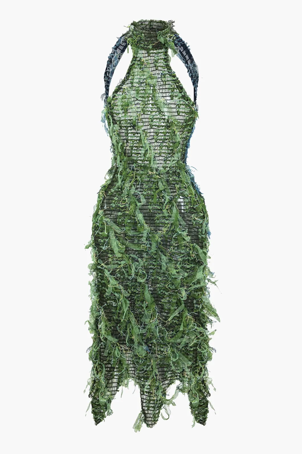 Solid Fringe Backless Midi Dress>MICAS Best