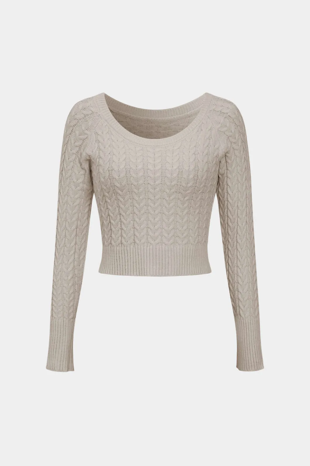 Solid Knit Long Sleeve Top And Slit Skirt Set>MICAS Online