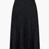 Solid Knit Pleated High Waist Skirt>MICAS Outlet