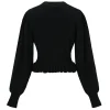 Solid Knit V-Neck Long-Sleeve Top>MICAS Clearance