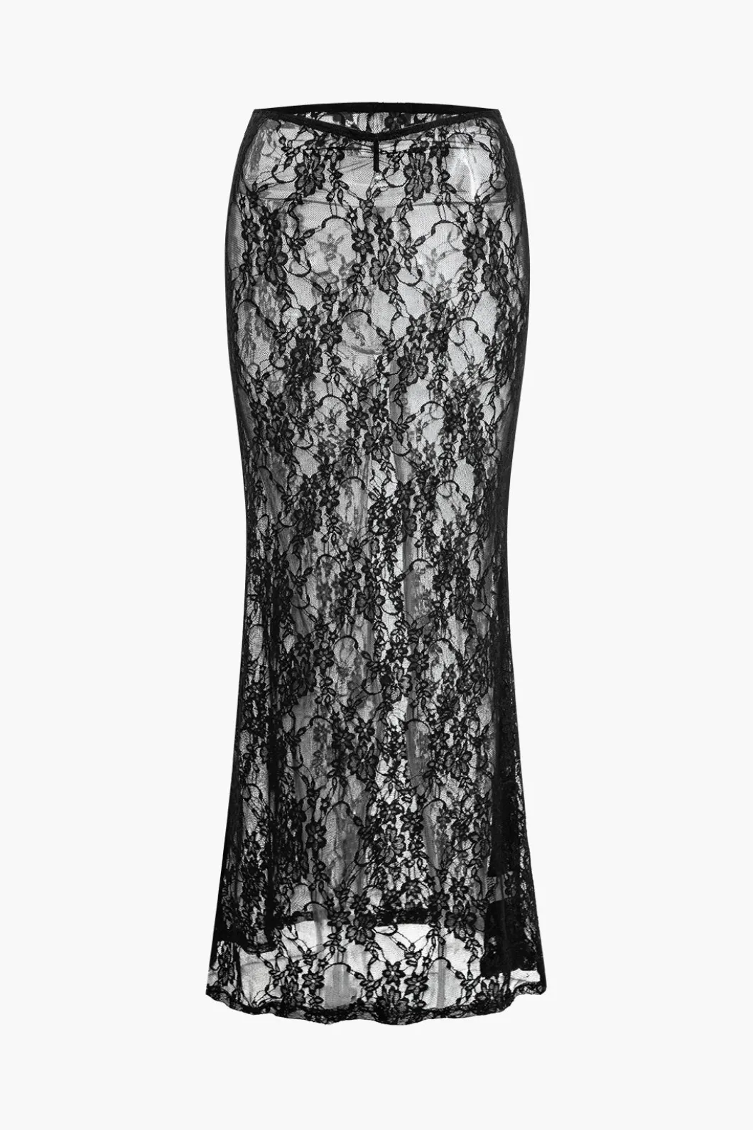 Solid Lace Tie-Up Skirt Set>MICAS Online