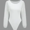 Solid Long Sleeve Bodysuit>MICAS Clearance