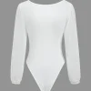 Solid Long Sleeve Bodysuit>MICAS Clearance