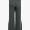Solid Pocket Drawstring Tie-Up Trousers>MICAS Clearance
