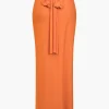 Solid Reversible Asymmetrical Tie-Up Maxi Dress>MICAS Online