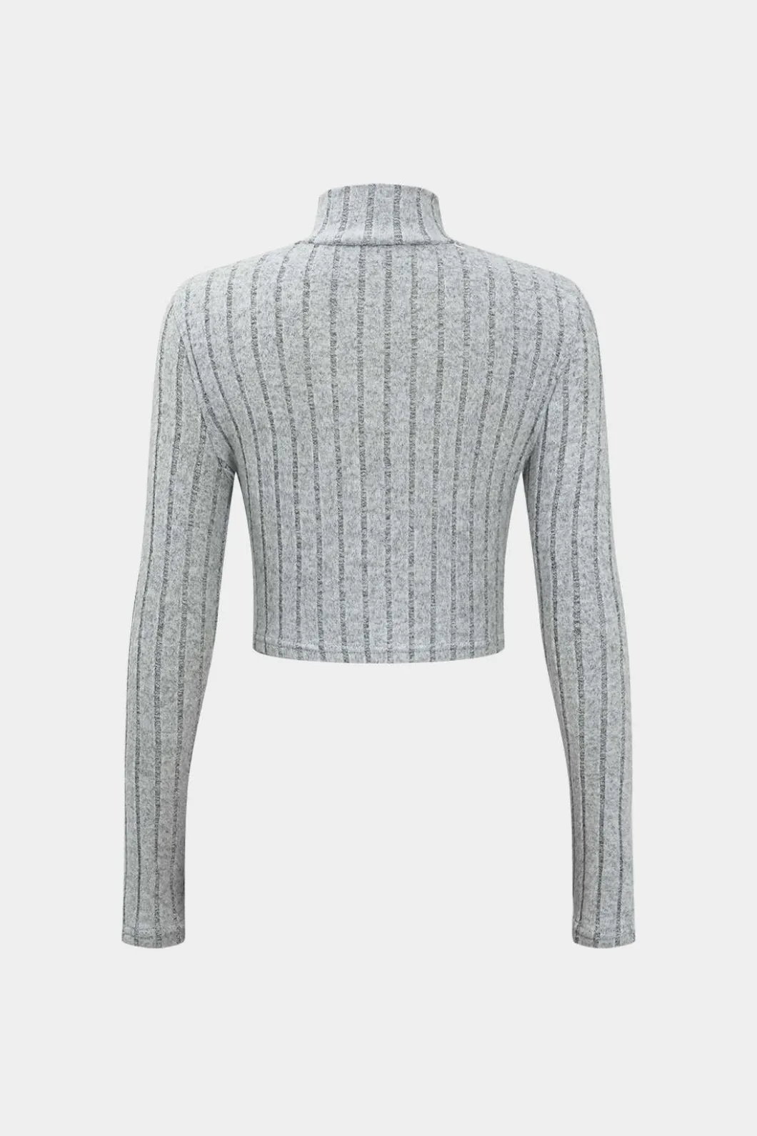 Solid Ribbed Long Sleeve Cut Out Top And Skirt Set>MICAS New