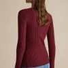 Solid Sweater Button Long-Sleeve Top>MICAS Fashion