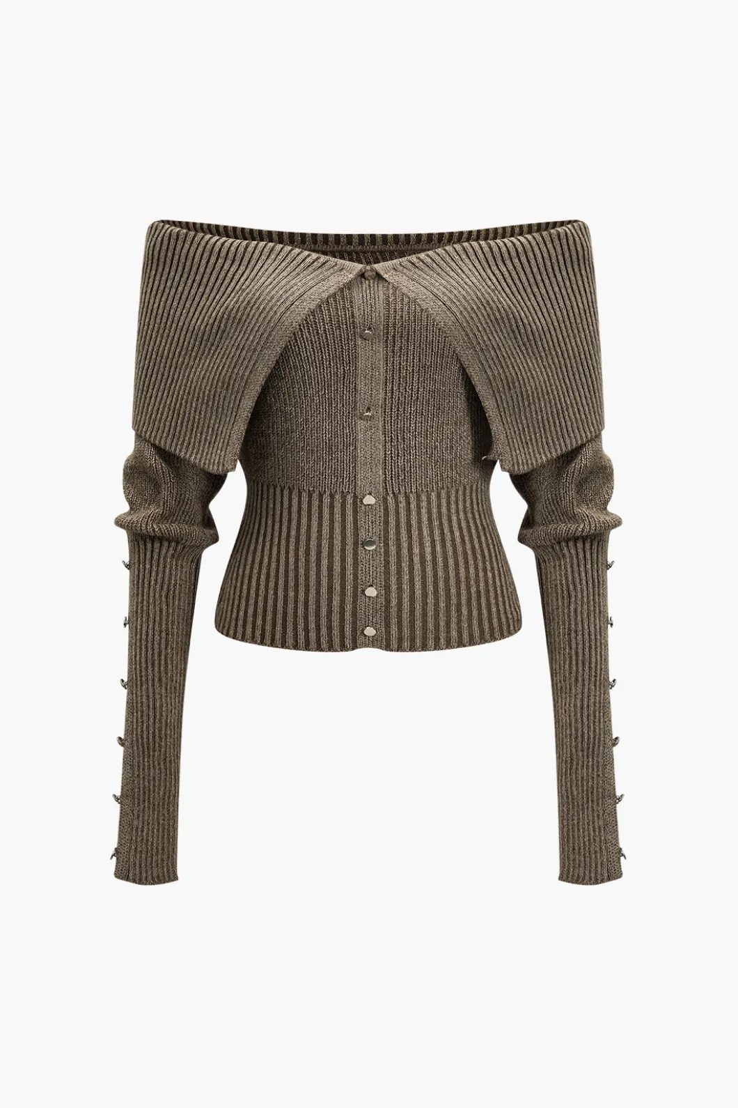 Solid Sweater Long-Sleeve Top>MICAS Sale