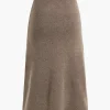 Solid Sweater Midi Skirt>MICAS Best