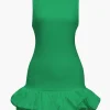 Solid Tank Ruffle Hem Mini Dress>MICAS Discount