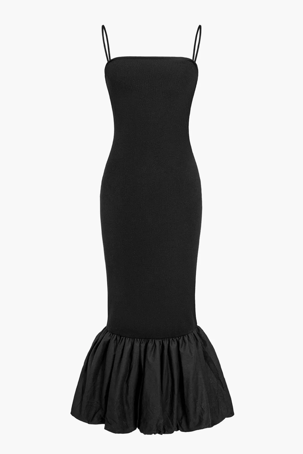 Solid Tie Back Slip Mermaid Sweater Dress>MICAS Outlet