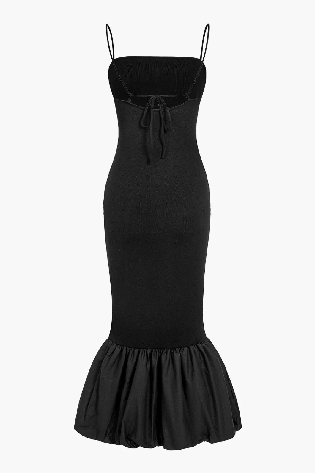 Solid Tie Back Slip Mermaid Sweater Dress>MICAS Outlet