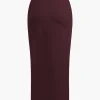Solid Twist Knot Irregular Skirt>MICAS New