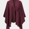 Solid V-neck Split Coat>MICAS Sale