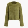 Solid Wool Blend Long Sleeve Sweater Top>MICAS Clearance