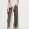 Stained Print High Waist Wide Leg Pants>MICAS Clearance