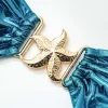 Starfish Decor Knot Ruched Bikini Set>MICAS New
