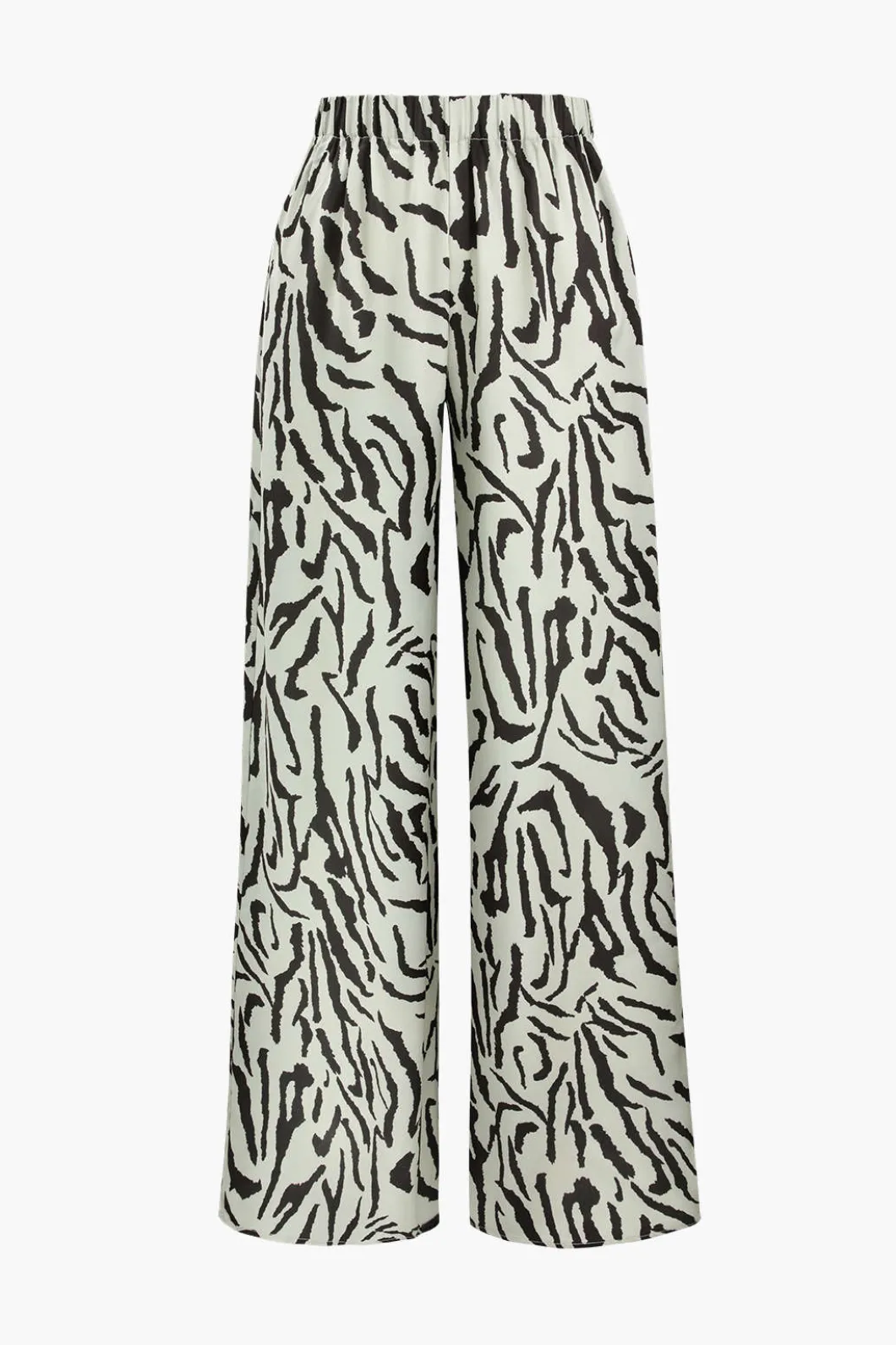 Stripe Print Wide Leg Trousers>MICAS Outlet