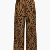 Stripe Print Wide Leg Trousers>MICAS Outlet