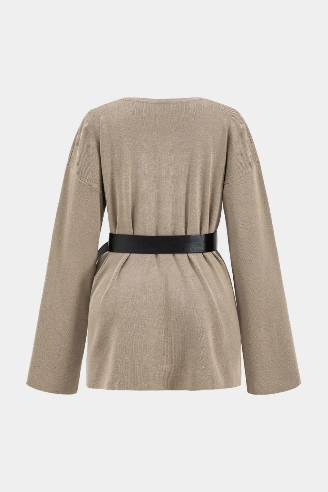 Sweater Belted Top And Pants Set>MICAS Hot