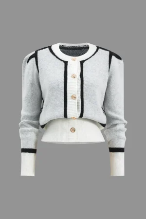 Sweater Button Detail Cardigan>MICAS Clearance