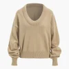 Sweater V-Neck Long-Sleeve Top>MICAS Hot