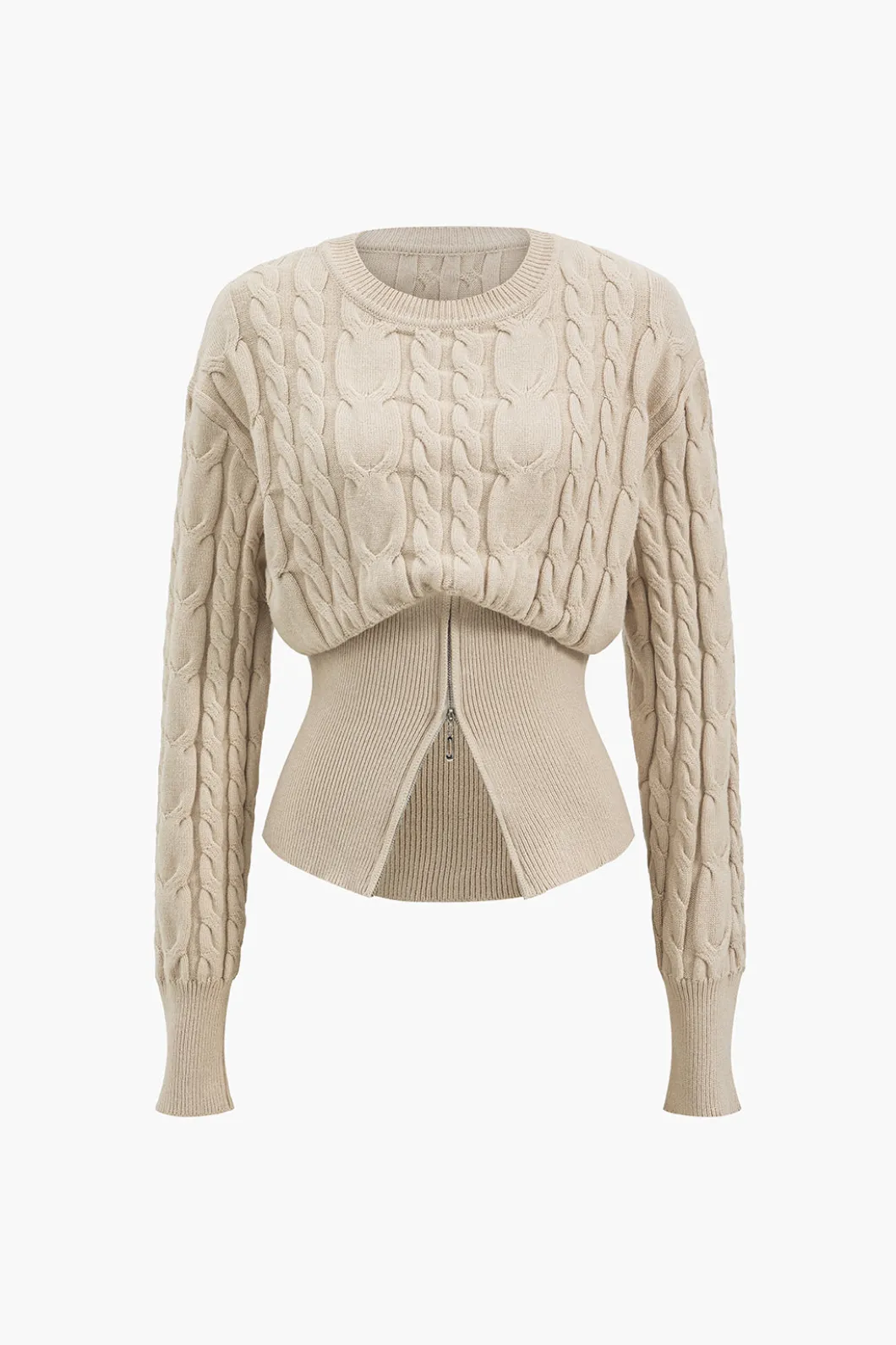 Sweater Zipper Long-Sleeve Top>MICAS Sale