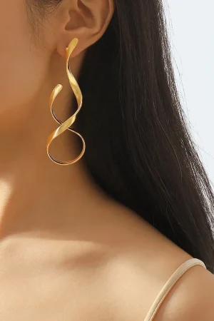 Swirl Spiral Earrings>MICAS Online