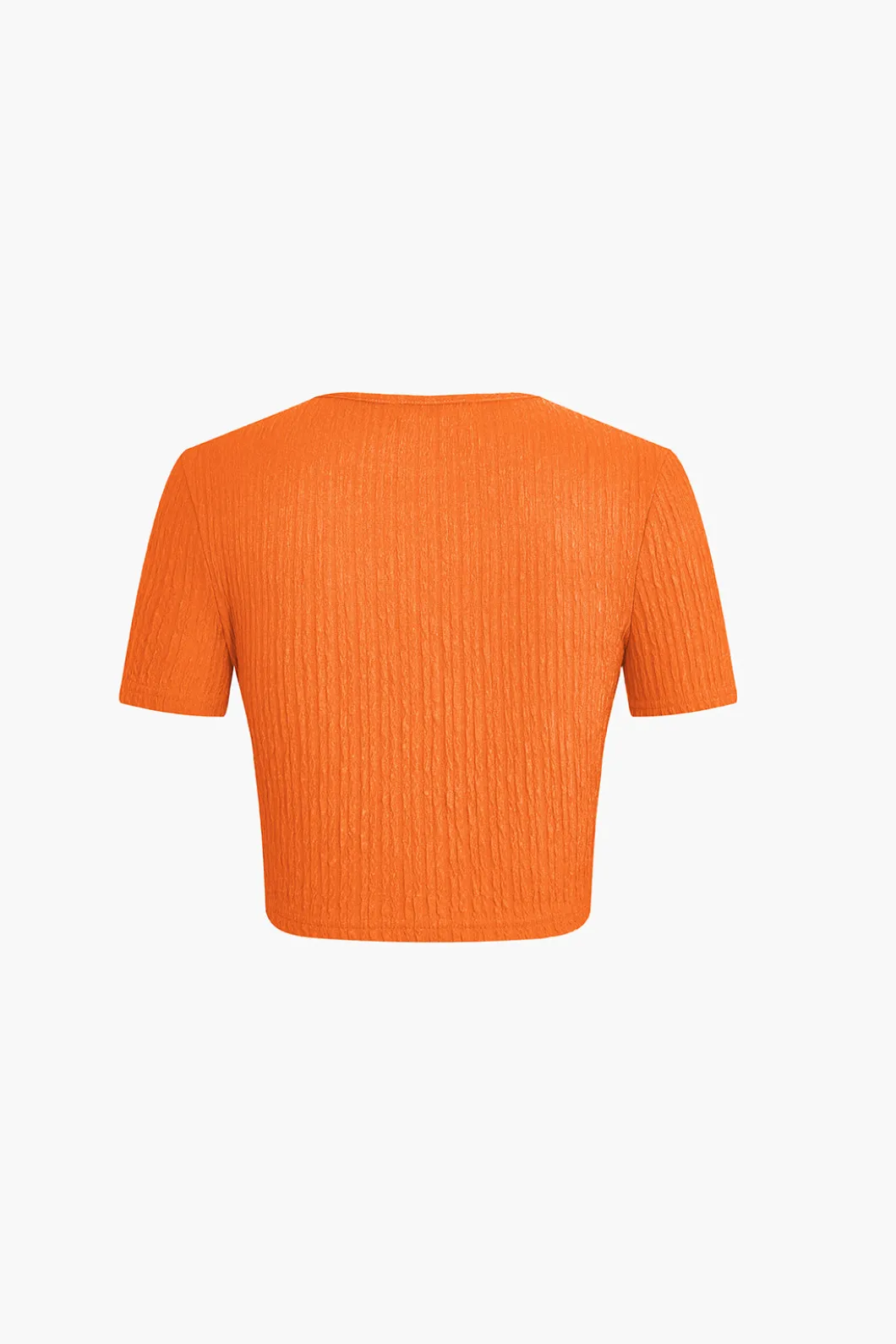 Textured Crop Top And Drawstring Ruched Skirt Set>MICAS Best