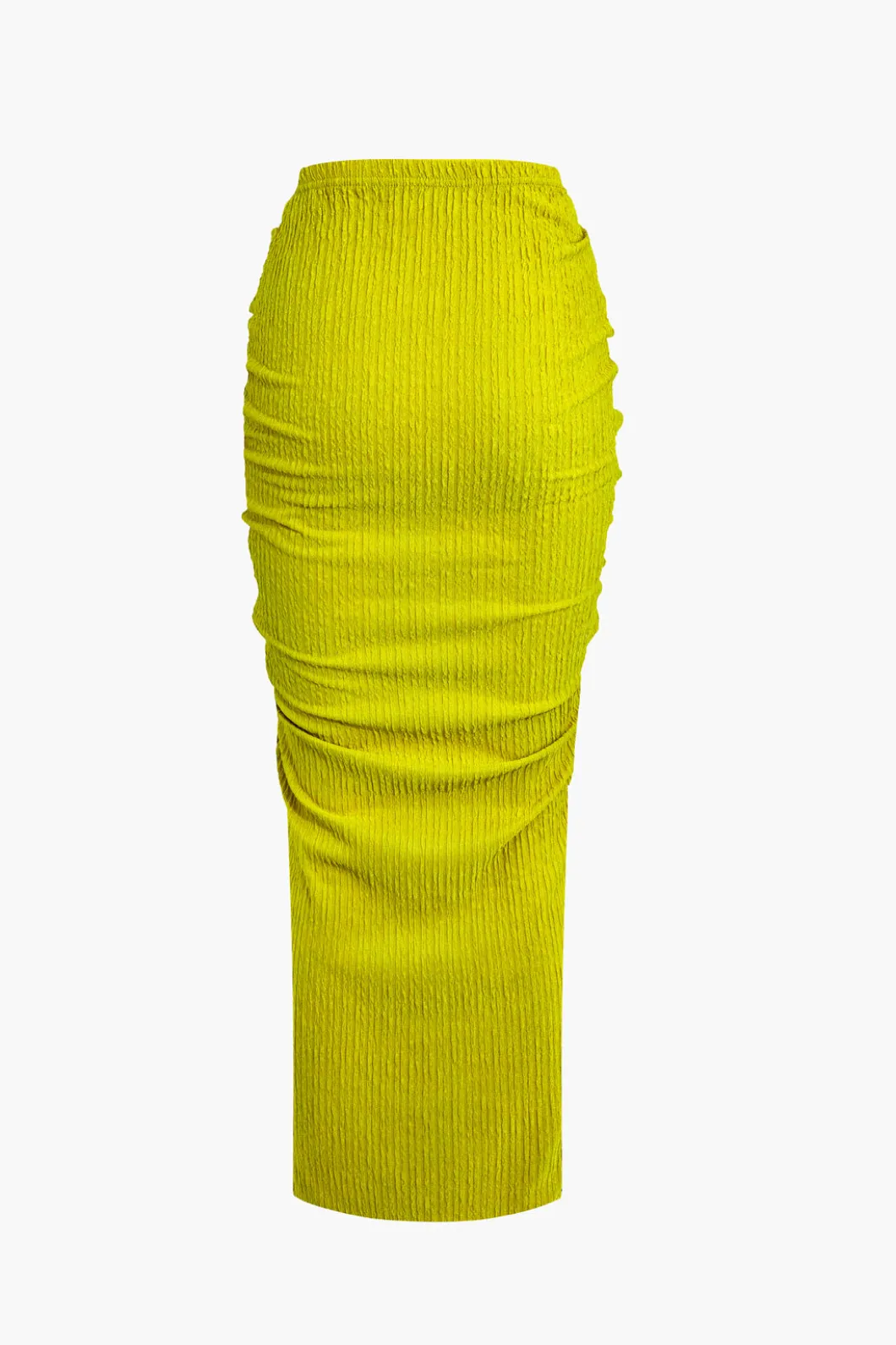 Textured Crop Top And Drawstring Ruched Skirt Set>MICAS Best